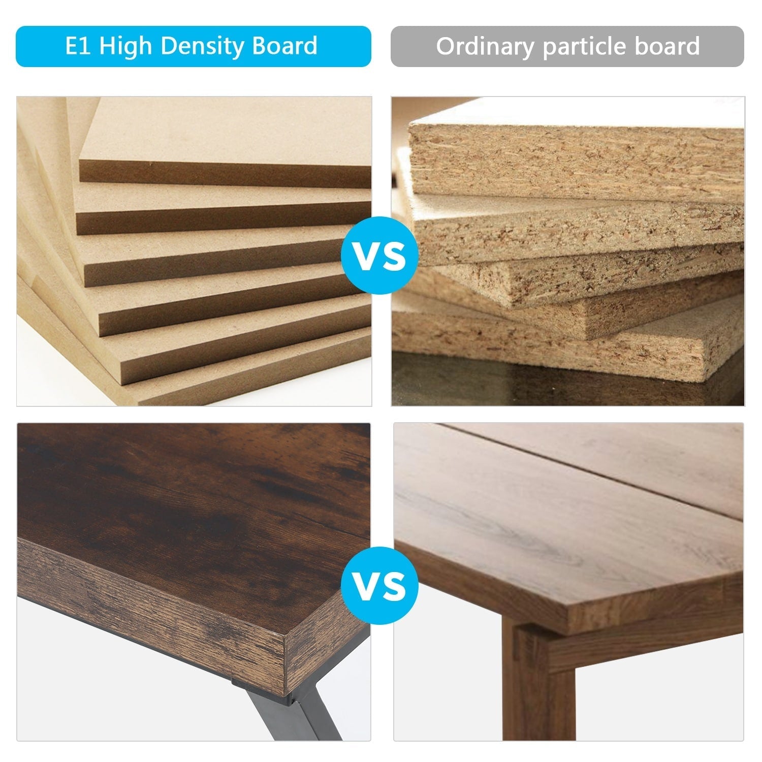 Bureau d'ordinateur robuste 55, bureau de bureau