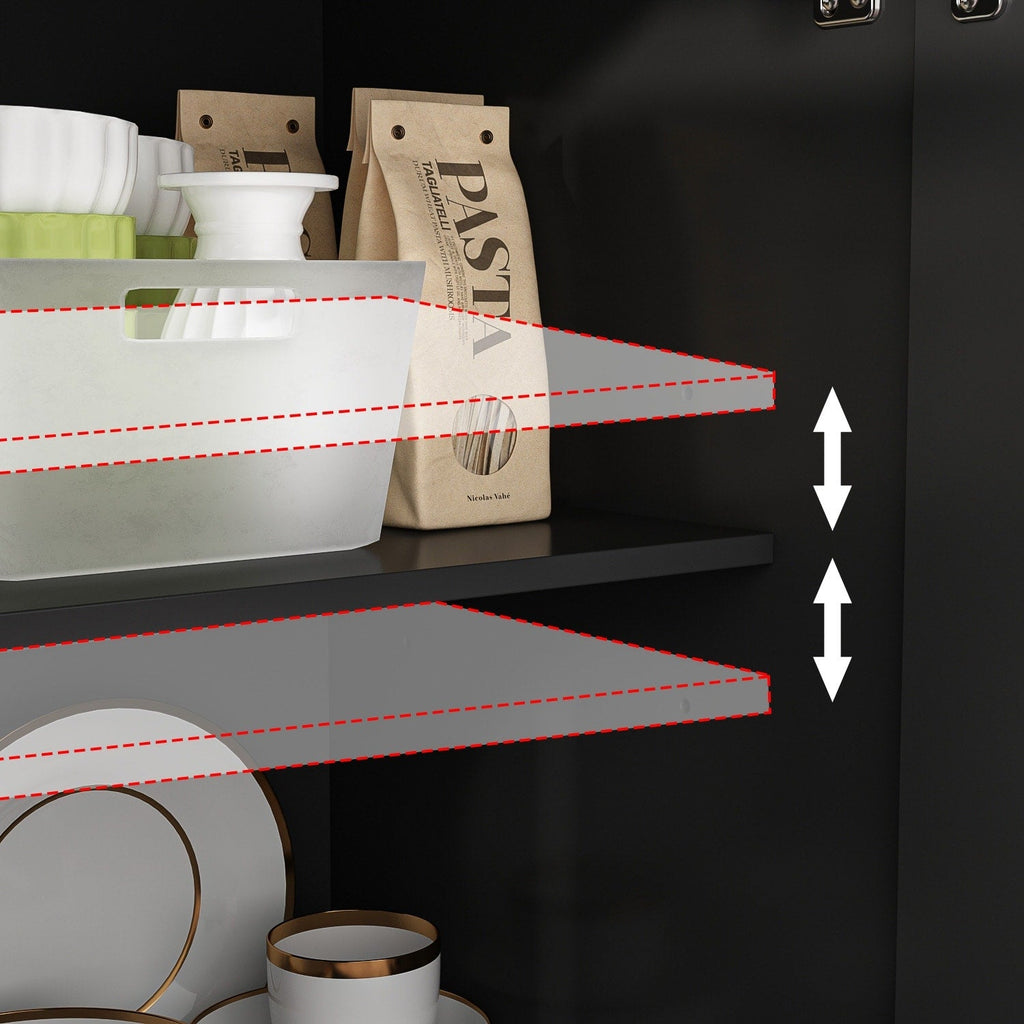 Buffet de rangement blanc laqué, style moderne contemporain du milieu du siècle, 59,1 pouces