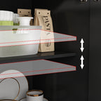 Buffet de rangement blanc laqué, style moderne contemporain du milieu du siècle, 59,1 pouces