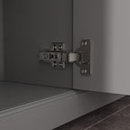 Buffet de rangement blanc laqué, style moderne contemporain du milieu du siècle, 59,1 pouces