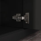 Buffet de rangement blanc laqué, style moderne contemporain du milieu du siècle, 59,1 pouces