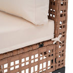 Ensemble de sièges d'extérieur modulables 6 personnes avec coussins