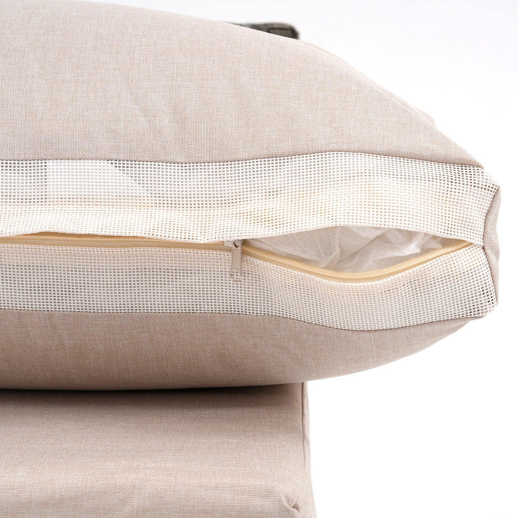 Ensemble de sièges d'extérieur modulables 6 personnes avec coussins