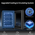 Cave à vin réfrigérante 6 bouteilles (46-66°F), mini-réfrigérateur à boissons indépendant pour l'été, cave à vin avec contrôle de température.