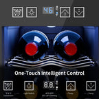 Cave à vin réfrigérante 6 bouteilles (46-66°F), mini-réfrigérateur à boissons indépendant pour l'été, cave à vin avec contrôle de température.