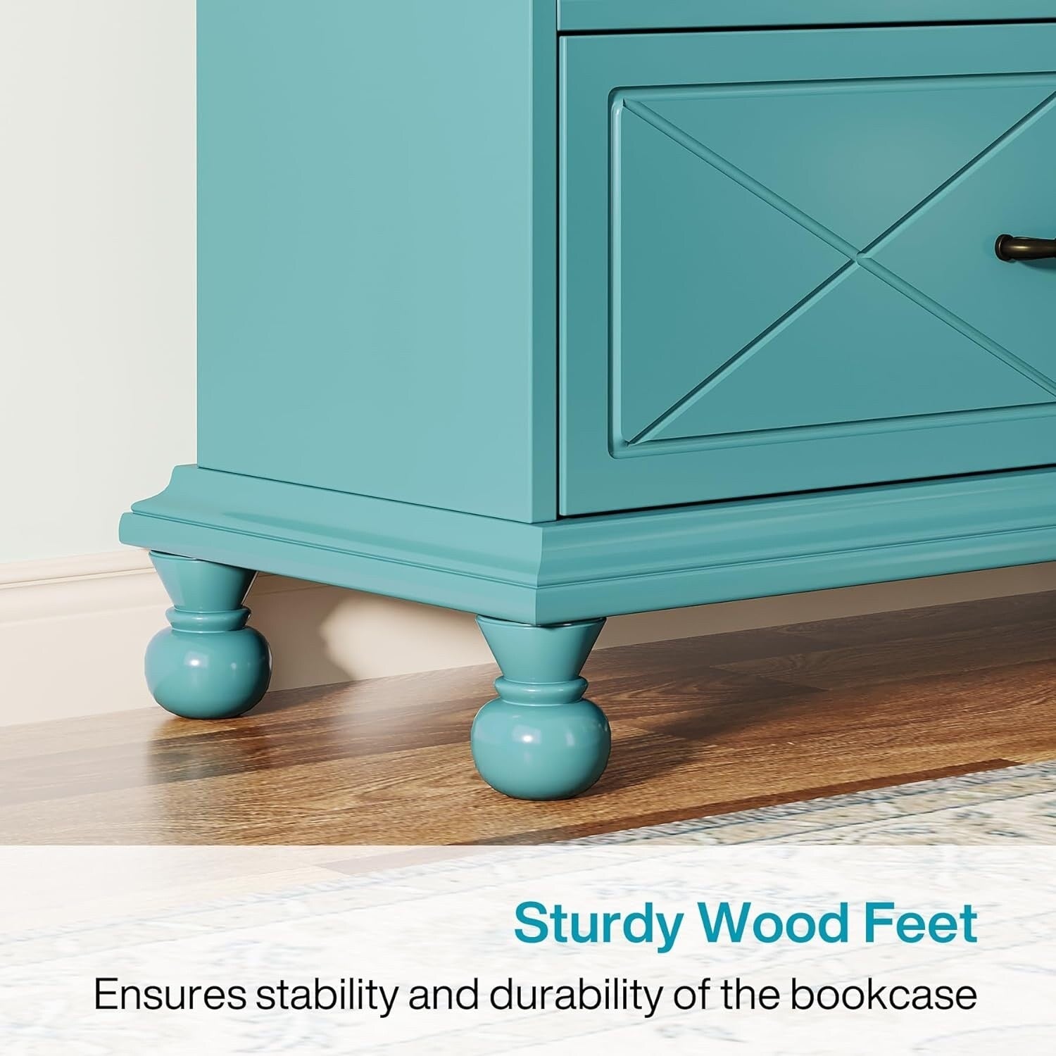 Étagère à livres 6 niveaux avec tiroir, bibliothèque de 71 livres pour salon