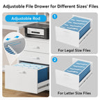 Bureau d'ordinateur de 63 pouces avec support de moniteur, bureau de travail ergonomique pour la maison avec tiroirs et armoire à dossiers.