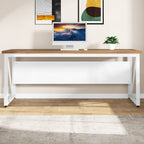 Bureau d'ordinateur en forme de L de 63 pouces avec armoire à dossiers latérale de 47 pouces, ensemble de bureau pour maison et bureau de direction.