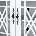 Buffet de cuisine de style vintage en bois, 160 cm de largeur.