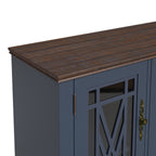 Buffet de cuisine de style vintage en bois, 160 cm de largeur.