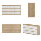 Commode 63W à 9 tiroirs, commode d'appoint pour salon et chambre à coucher.