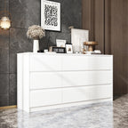 Commode 63W à 9 tiroirs, commode d'appoint pour salon et chambre à coucher.