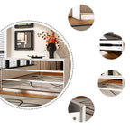 Commode 63W à 9 tiroirs, commode d'appoint pour salon et chambre à coucher.