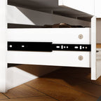 Commode 63W à 9 tiroirs, commode d'appoint pour salon et chambre à coucher.