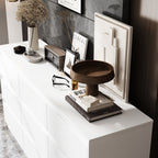 Commode 63W à 9 tiroirs, commode d'appoint pour salon et chambre à coucher.