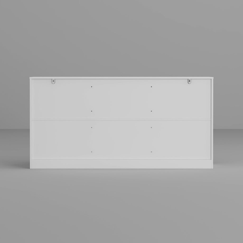 Commode 63W à 9 tiroirs, commode d'appoint pour salon et chambre à coucher.