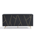 Buffet et meuble de rangement en bois de 160 cm de large