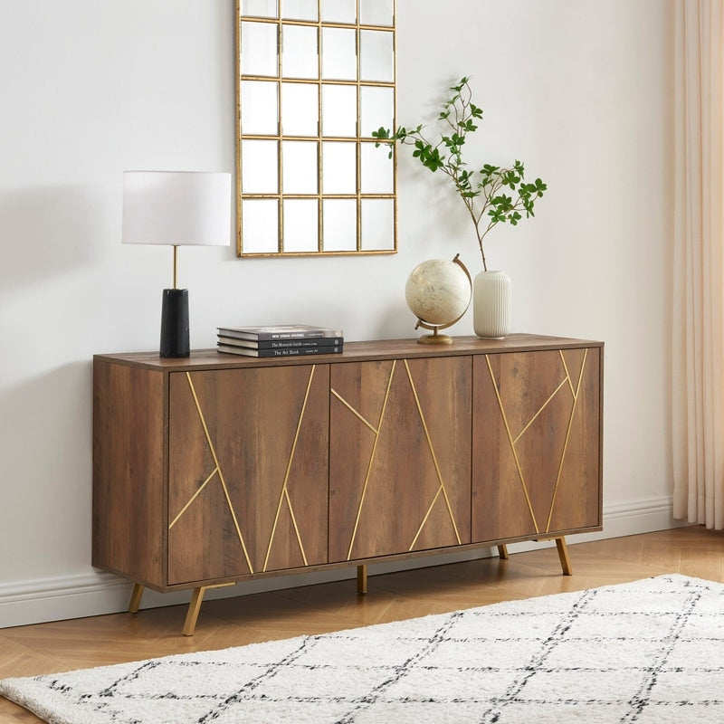 Buffet et meuble de rangement en bois de 160 cm de large