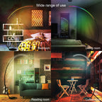 69 Lampe de sol LED à arc/courbe, à intensité variable - RGBW - N/A