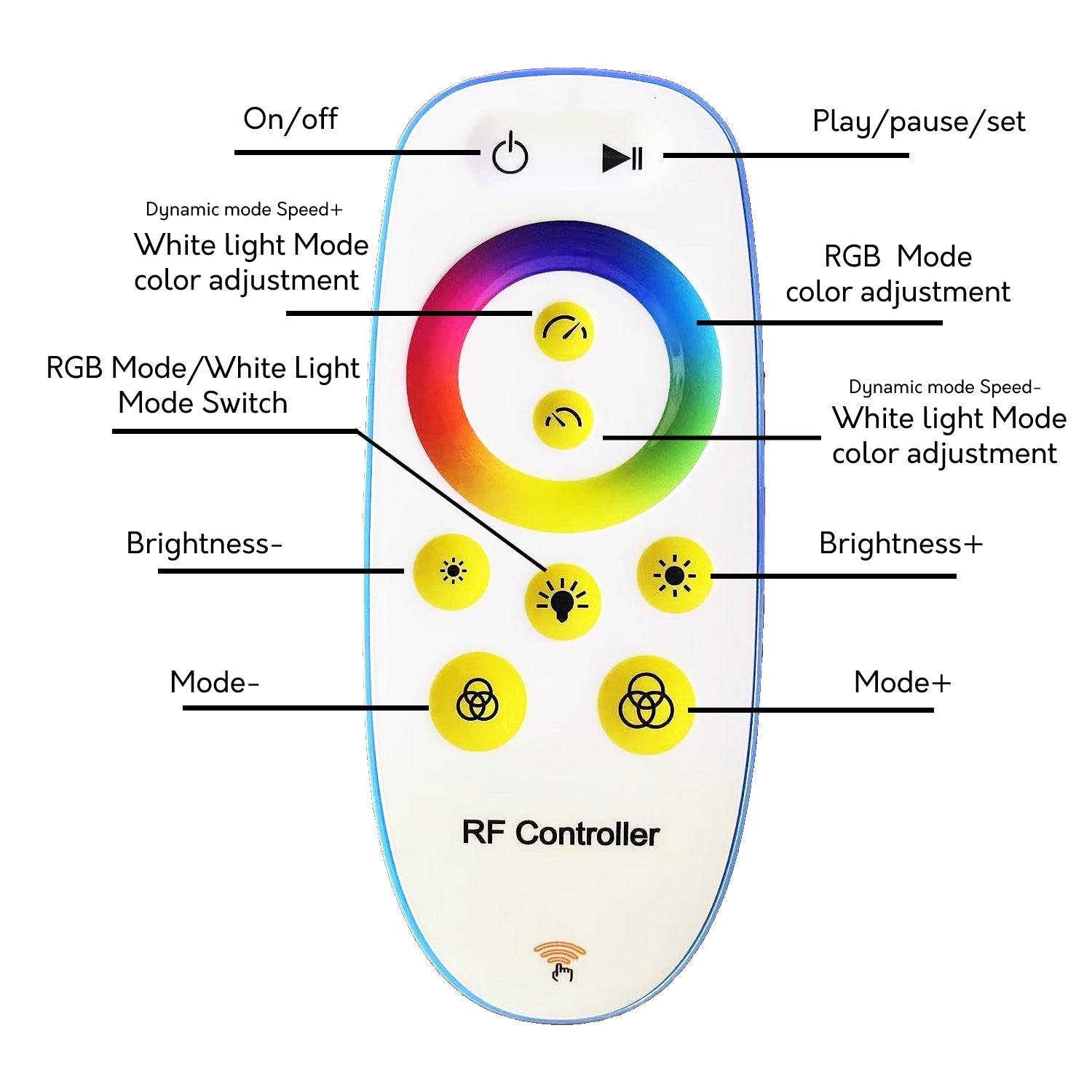 69 Lampe de sol LED à arc/courbe, à intensité variable - RGBW - N/A