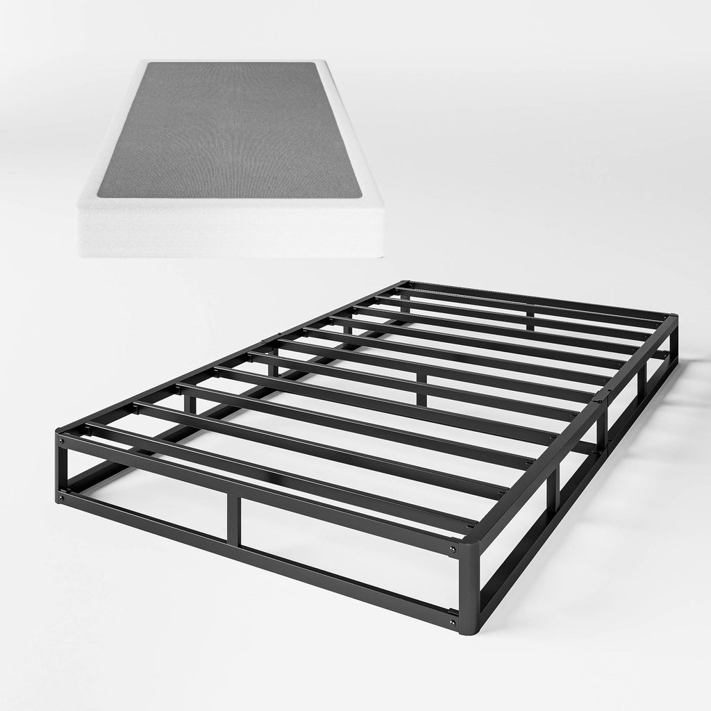 FSCHOS Sommier à ressorts métallique de 7 pouces, base de matelas basique, sans pieds.