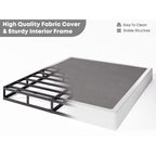 FSCHOS Sommier à ressorts métallique de 7 pouces, base de matelas basique, sans pieds.