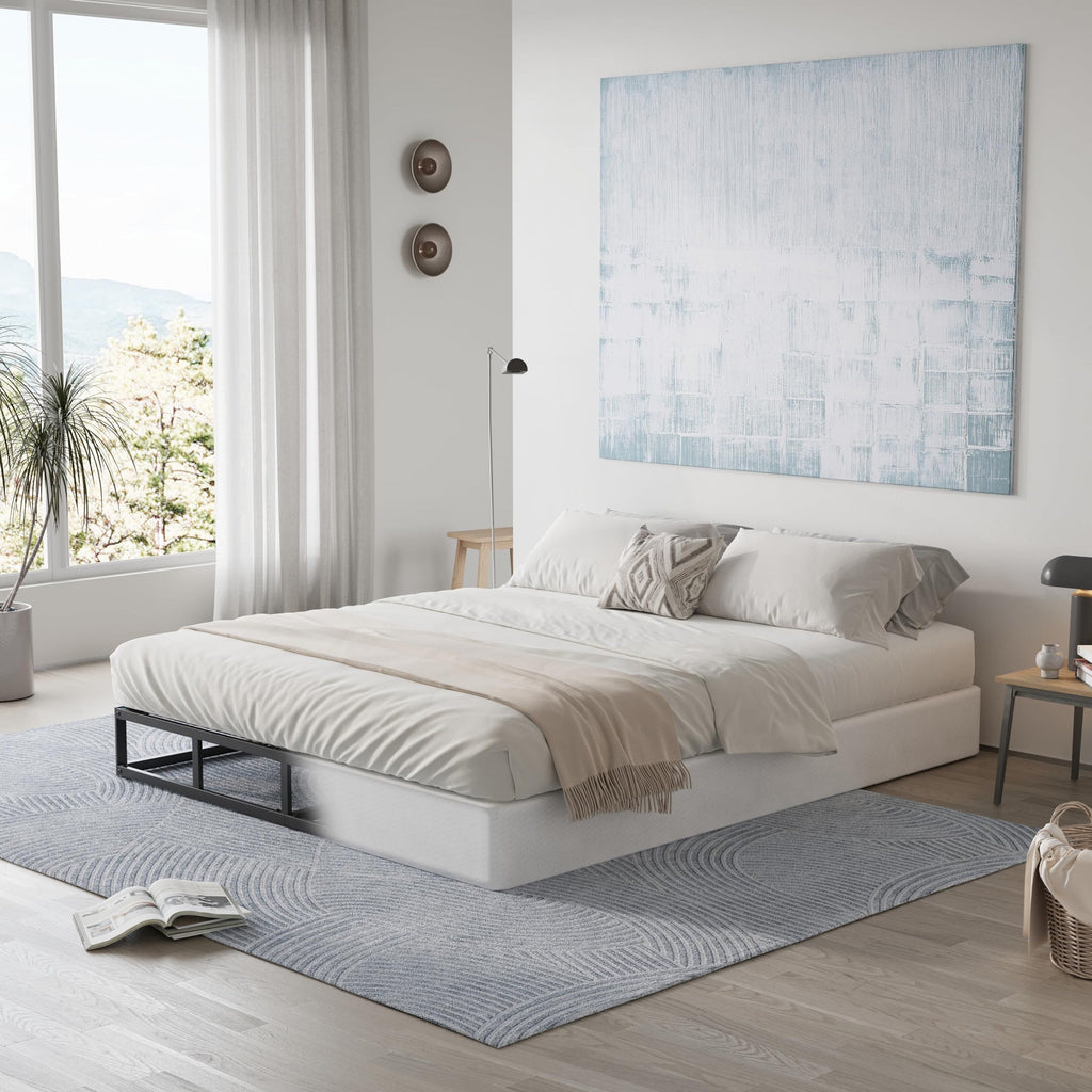 FSCHOS Sommier à ressorts métallique de 7 pouces, base de matelas basique, sans pieds.