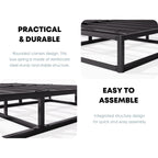 FSCHOS Sommier à ressorts métallique de 7 pouces, base de matelas basique, sans pieds.