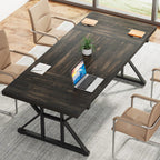 Bureau de direction de 180 cm, grand bureau d'ordinateur, poste de travail.