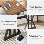 Bureau de direction de 180 cm, grand bureau d'ordinateur, poste de travail.