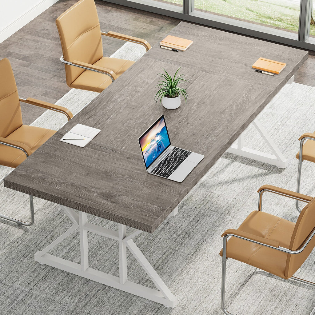 Bureau de direction de 180 cm, grand bureau d'ordinateur, poste de travail.