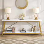 Table de salon extra longue de 180 cm, console d'entrée de style industriel