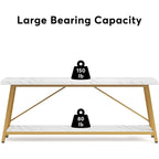 Table de salon extra longue de 180 cm, console d'entrée de style industriel