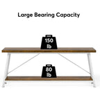 Table de salon extra longue de 180 cm, console d'entrée de style industriel