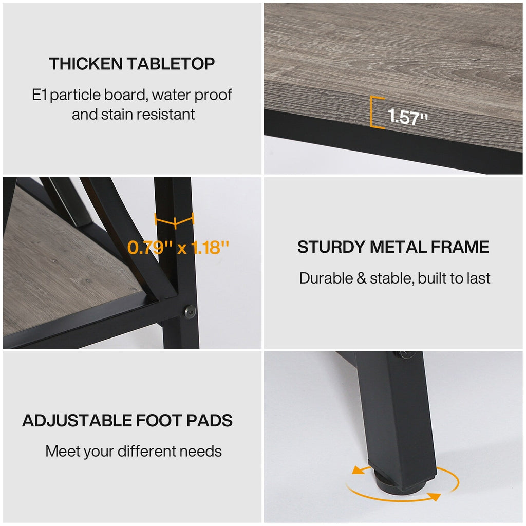 Table de console extra longue de 180 cm, table d'appoint pour canapé, pour salon.