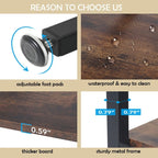 Étagère à livres industrielle de 71 pouces, bibliothèque en bois rustique brun à 6 niveaux, étagères ouvertes.