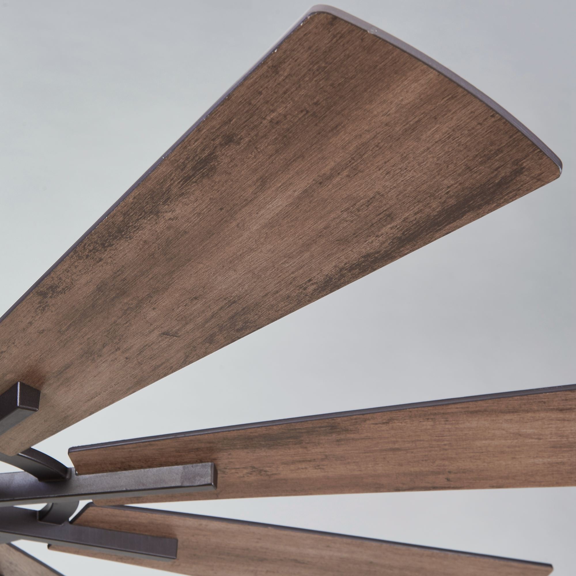 Grand ventilateur de plafond à 60 pouces en bronze patiné avec éclairage et télécommande - 60 pouces