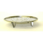 Grande marmite en acier inoxydable de 80 QT avec rack à vapeur, modèle robuste.