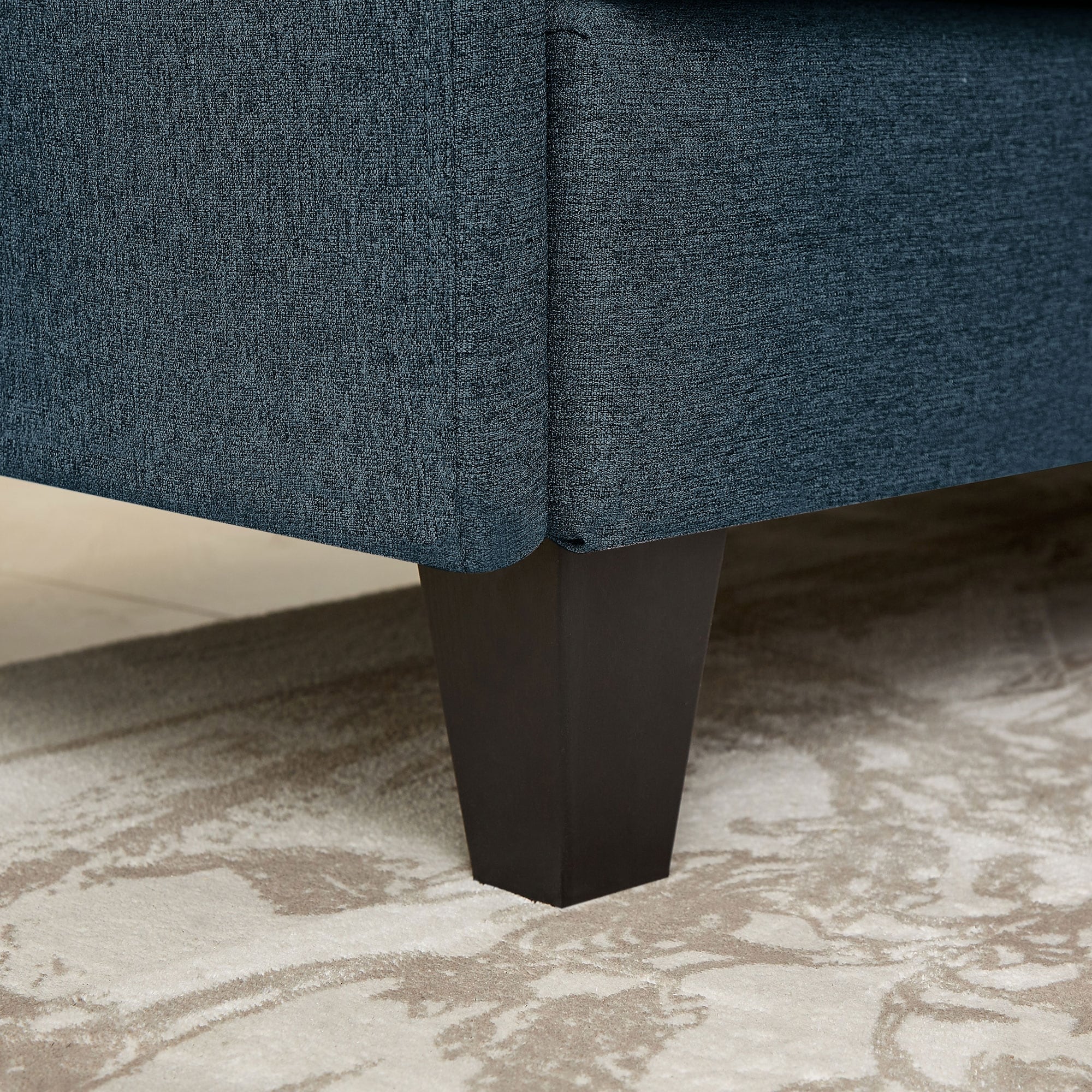 Canapé d'angle en forme de L de 86,22 pouces avec poches de rangement latérales