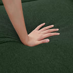 Canapé d'angle en forme de L de 86,22 pouces avec poches de rangement latérales