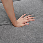 Canapé d'angle en forme de L de 86,22 pouces avec poches de rangement latérales