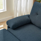 Canapé d'angle en forme de L de 86,22 pouces avec poches de rangement latérales