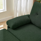 Canapé d'angle en forme de L de 86,22 pouces avec poches de rangement latérales