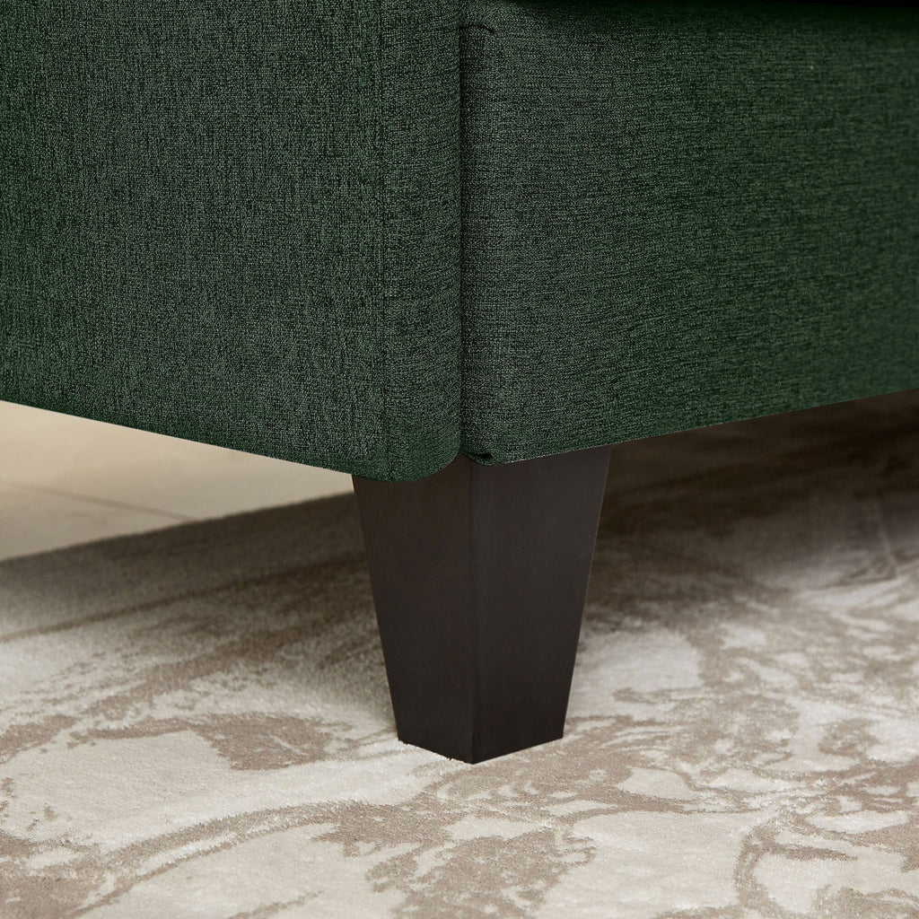 Canapé d'angle en forme de L de 86,22 pouces avec poches de rangement latérales