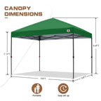 ABCCANOPY Tente de parasol pliable facile à installer, durable, pour extérieur.