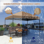 ABCCANOPY Tente de parasol pliable facile à installer, durable, pour extérieur.