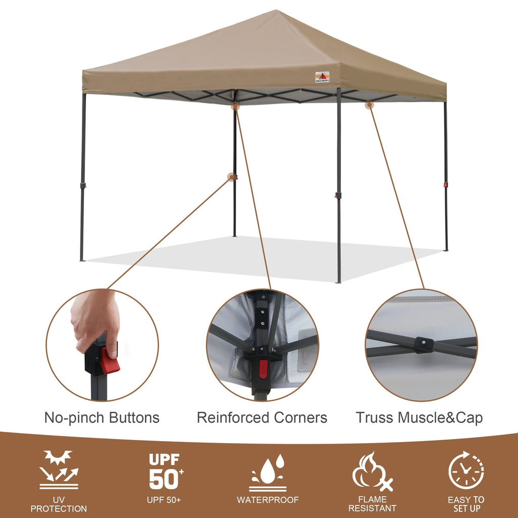 ABCCANOPY Tente de parasol pliable facile à installer, durable, pour extérieur.