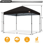 ABCCANOPY Tente de parasol pliable facile à installer, durable, pour extérieur.