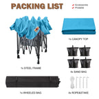 ABCCANOPY Tente de parasol pliable facile à installer, durable, pour extérieur.