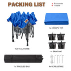 ABCCANOPY Tente de parasol pliable facile à installer, durable, pour extérieur.